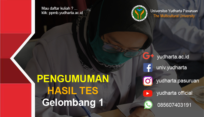 Pengumuman Hasil Tes Maba Gelombang 1