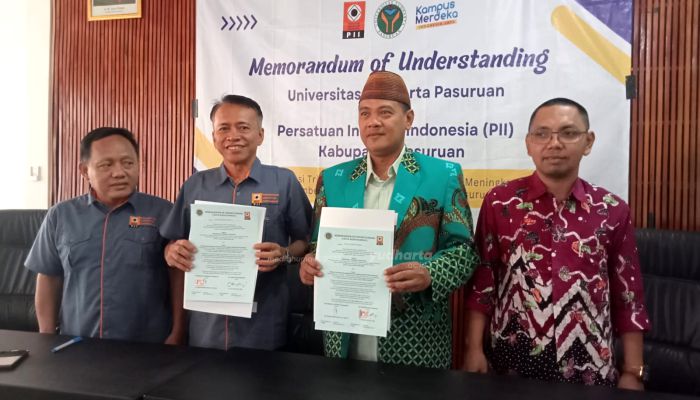 Teken Kerjasama dengan PII (Persatuan Insyinyur Indonesia), Rektor Yudharta Tanda Tangani MoU