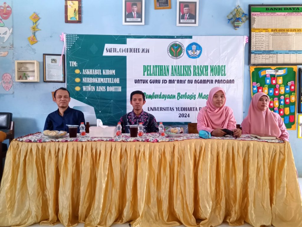 Pelatihan Analisis Rasch Model untuk Guru SD Maarif Ngampir Pandaan