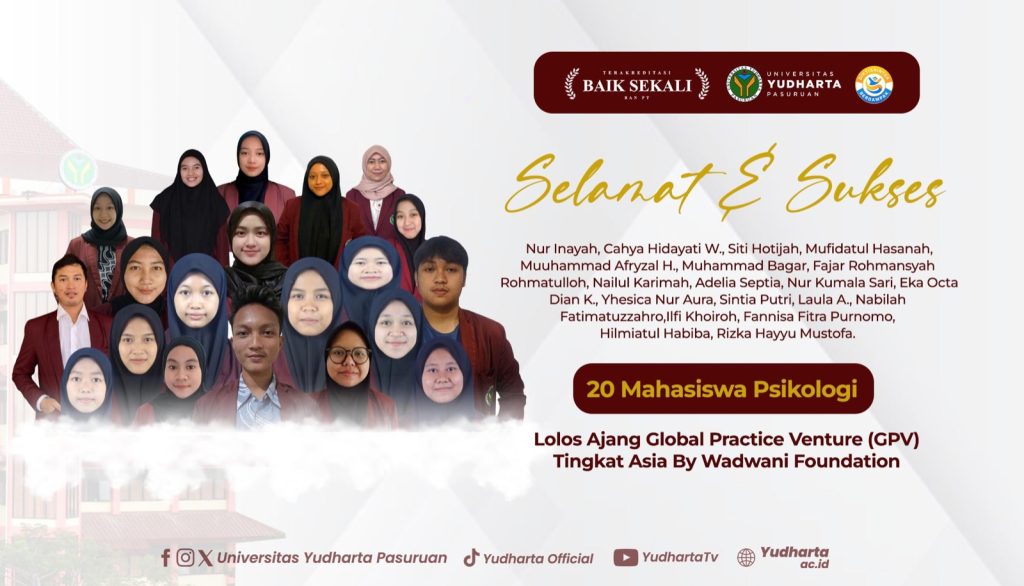 Mahasiswa Psikologi Universitas Yudharta Pasuruan Lolos Ajang Asia Global Practice Venture (GPV)